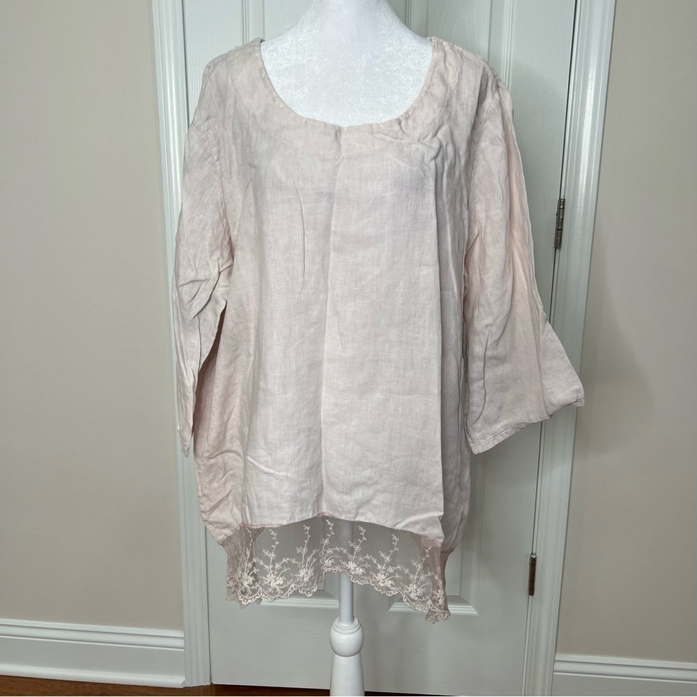 ! Stella Martini linen top